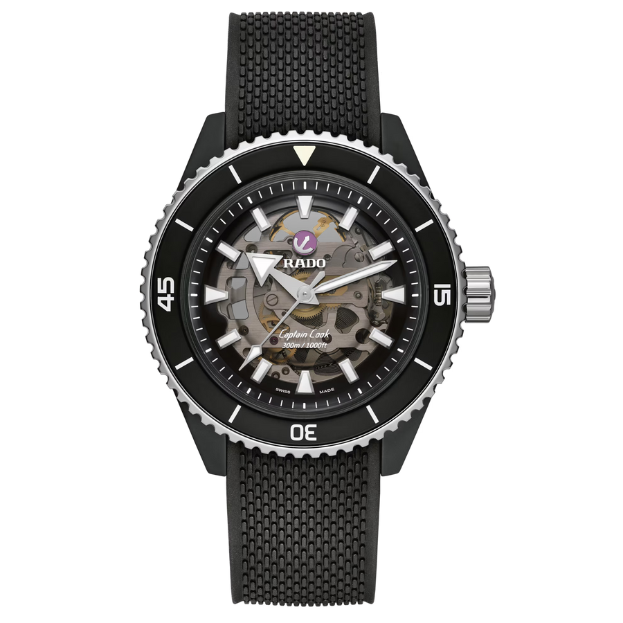 Montre Rado Captain Cook automatique réf. R32129168, bracelet acier